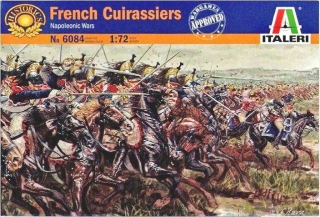 Французькі кірасири, наполеонівські війни. Набір пластикових фігур в масштабі 1/72. ITALERI 6084 від компанії Хоббінет - збірні моделі - фото 1
