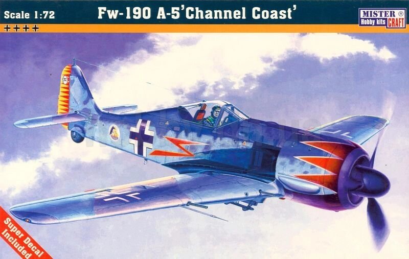 Fw-190A-5 `Channel Coast`. Збірна модель літака в масштабі 1/72. MISTER CRAFT C-2 від компанії Хоббінет - збірні моделі - фото 1