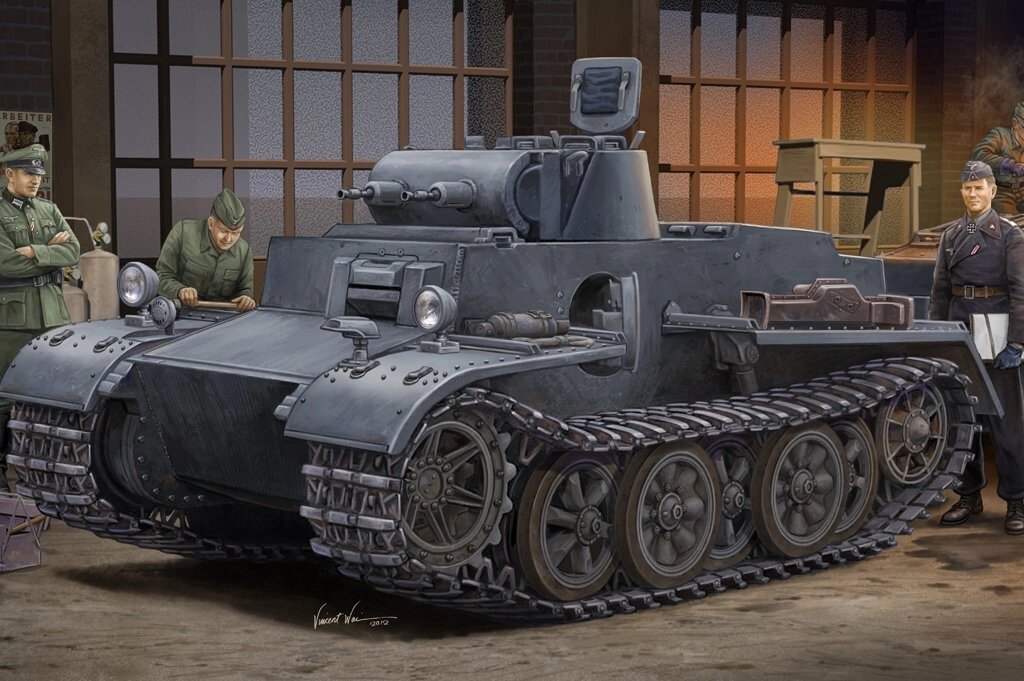 German Pz. kpfw. I Ausf. F (VK18.01) -Early. Збірна модель в масштабі 1/35. HOBBY BOSS 83804 від компанії Хоббінет - збірні моделі - фото 1