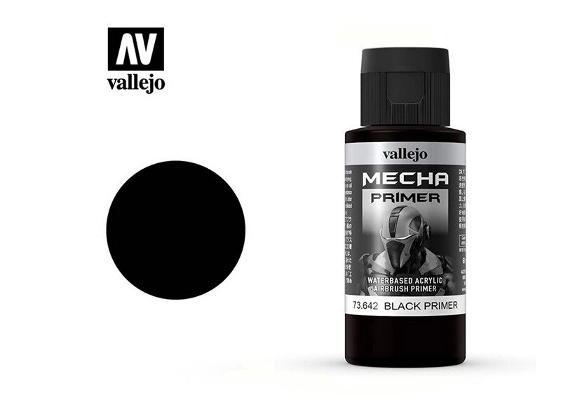 Ґрунт чорний MECHA 60 мл. VALLEJO 73642 від компанії Хоббінет - збірні моделі - фото 1