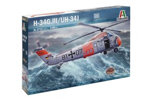 H-34G. lll / UH-34J. Збірна модель вертольота в масштабі 1/48. ITALERI 2712