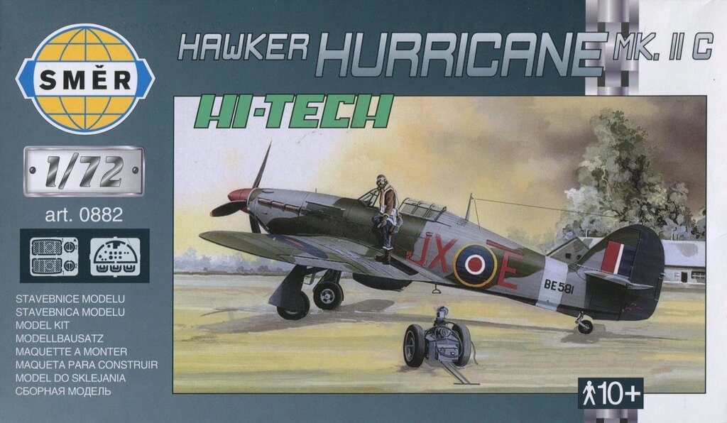 Hawker Hurricane Mk. IIC. Збірна модель літака в масштабі 1/72. SMER 0882 від компанії Хоббінет - збірні моделі - фото 1