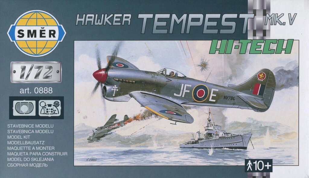 Hawker Tempest Mk. V. Збірна модель літака в масштабі 1/72. SMER 0888 від компанії Хоббінет - збірні моделі - фото 1