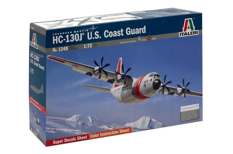 HC - 130J U. S. Coast Guard. 1/72 ITALERI 1348 від компанії Хоббінет - збірні моделі - фото 1
