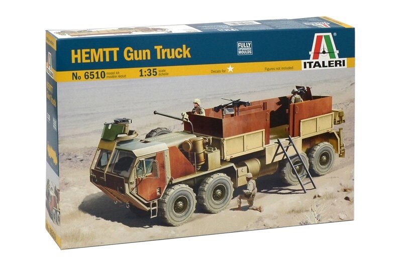 HEMTT Gun Truck. Збірна модель військового вантажного автомобіля. 1/35 ITALERI 6510 від компанії Хоббінет - збірні моделі - фото 1