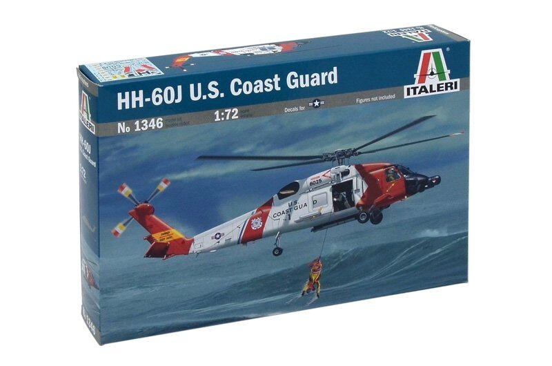 HH - 60J USCoast Guard. Збірна пластикова модель вертольота. 1/72 ITALERI тисячі триста сорок шість від компанії Хоббінет - збірні моделі - фото 1