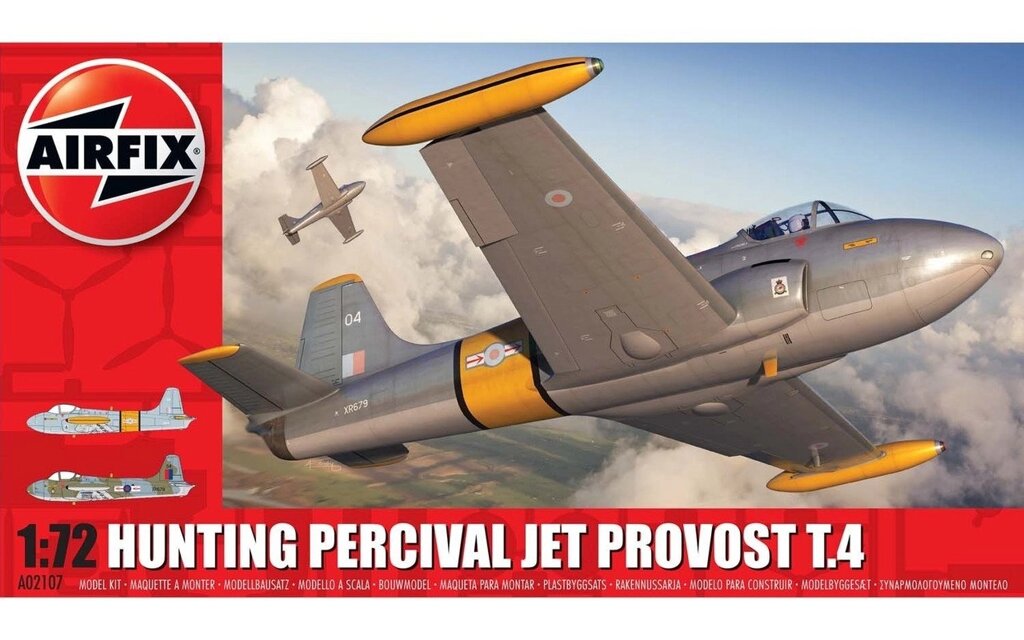 Hunting Percival Jet Provost Hunting Percival T.4. 1/72 AIRFIX 02107 від компанії Хоббінет - збірні моделі - фото 1