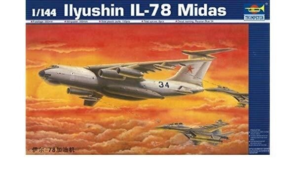 Ільюшин Іл-78 Мідас. Збірна модель літака. 1/144 TRUMPETER 03902 від компанії Хоббінет - збірні моделі - фото 1