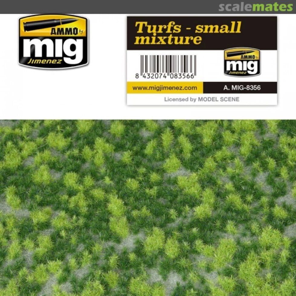 Імітація трав'яного покриття (змішаний газон) для діорами. AMMO MIG-8356 від компанії Хоббінет - збірні моделі - фото 1