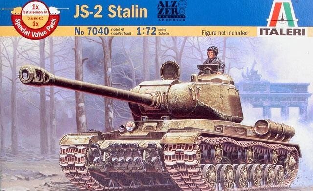 ІС-2М Радянський важкий танк. Збірна модель. 1/72 ITALERI 7040 від компанії Хоббінет - збірні моделі - фото 1
