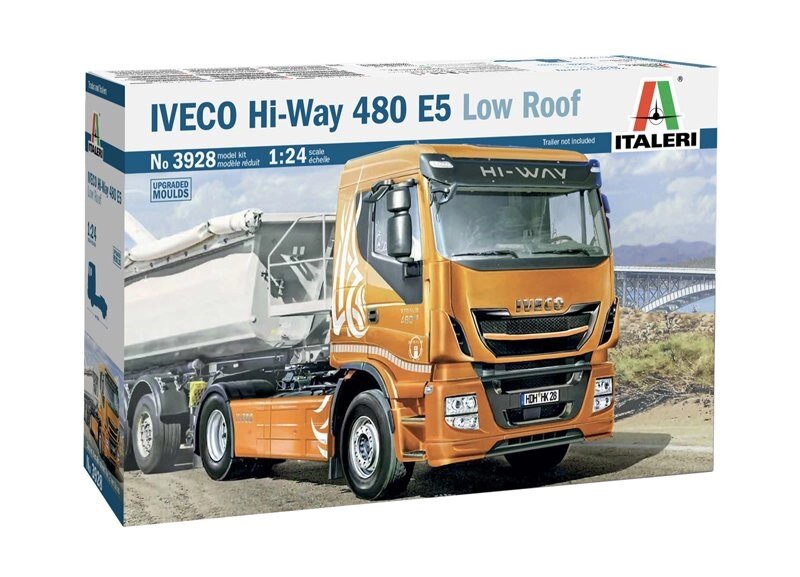 IVECO Hi-Way 480 E5 (Low Roof). Збірна модель вантажного тягача в масштабі 1/24. ITALERI 3928 від компанії Хоббінет - збірні моделі - фото 1