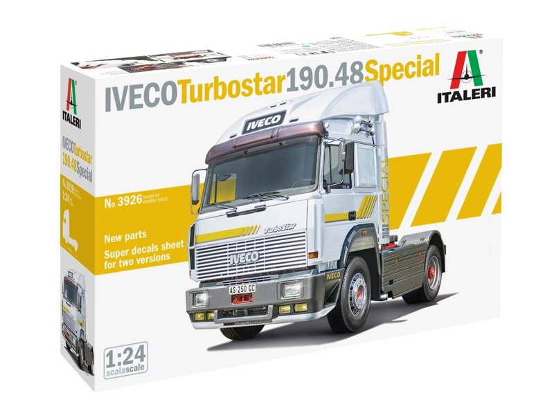 IVECO Turbostar 190.48 Special. Модель вантажного тягача в масштабі 1/24. ITALERI 3926 від компанії Хоббінет - збірні моделі - фото 1