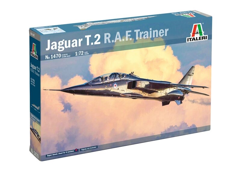 Jaguar T. 2 R. A. F. Trainer. Модель літака у масштабі 1/72. ITALERI 1470 від компанії Хоббінет - збірні моделі - фото 1