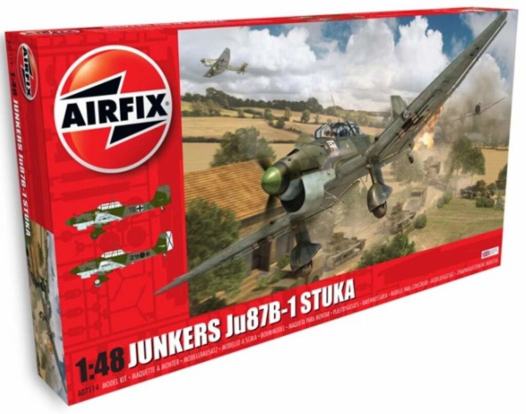 Junkers Ju87B-1 Stuka. 1/48 AIRFIX 07114 від компанії Хоббінет - збірні моделі - фото 1