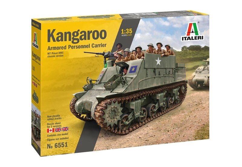 KANGAROO. Збірна модель важкого бронетранспортера в масштабі 1/35. ITALERI 6551 від компанії Хоббінет - збірні моделі - фото 1