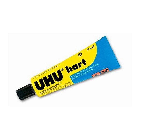Клей універсальний для моделювання UHU Hart 35 гр. UHU 40936 від компанії Хоббінет - збірні моделі - фото 1