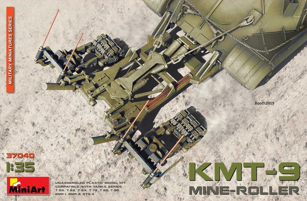 Колійний Мінний Трал КМТ-9. Збірна модель. 1/35 MINIART 37040 від компанії Хоббінет - збірні моделі - фото 1