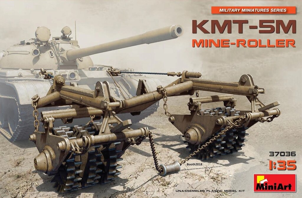 Колійний розмінування КМТ-5М. Збірна модель в масштабі 1/35 MINIART 37036 від компанії Хоббінет - збірні моделі - фото 1