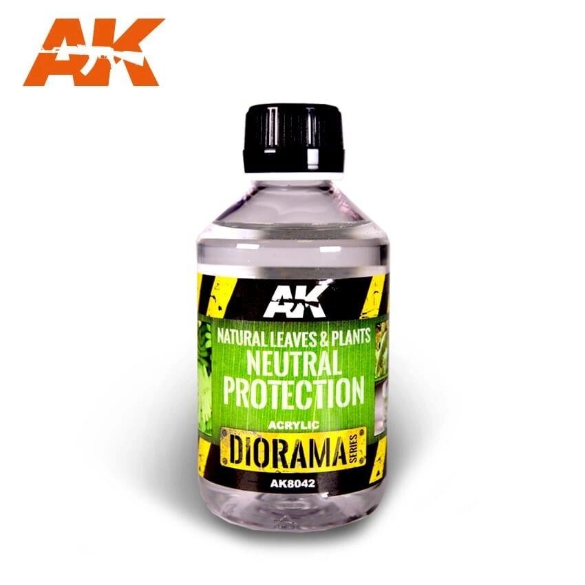 Консервант для натуральних рослин. Natural Leaves & Plants Neutral Protection 250 ml. AK-INTERACTIVE AK-8042 від компанії Хоббінет - збірні моделі - фото 1