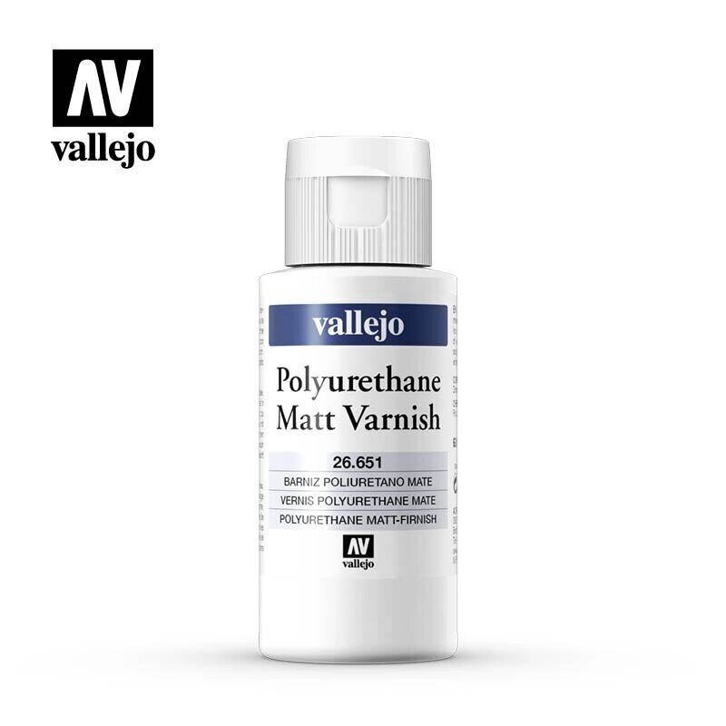 Лак матовий поліуретановий, 60 мл. VALLEJO 26651 від компанії Хоббінет - збірні моделі - фото 1