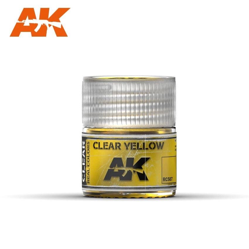 Лак Прозорий жовтий 10 мл. AK-INTERACTIVE RC507 від компанії Хоббінет - збірні моделі - фото 1
