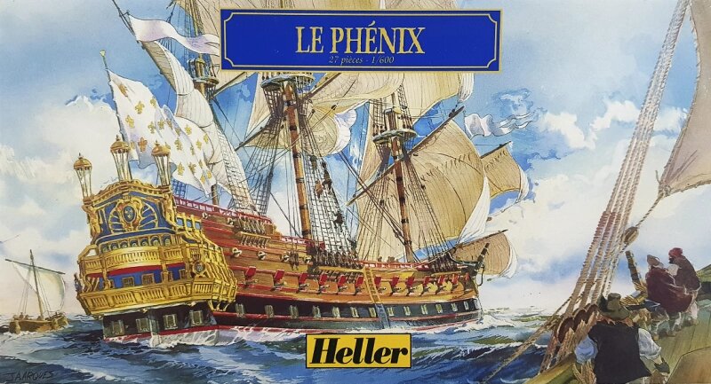 "Le Phenix". Збірна модель парусного корабля в масштабі 1/600. HELLER 80131 від компанії Хоббінет - збірні моделі - фото 1