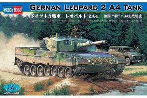 Leopard 2 A4. Збірна модель німецького танка у масштабі 1/35. HOBBY BOSS 82401