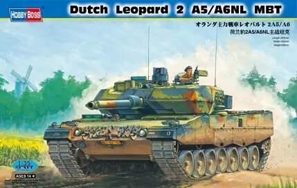 Leopard 2 A5/A6NL. Збірна модель танка у масштабі 1/35. HOBBY BOSS 82423 від компанії Хоббінет - збірні моделі - фото 1
