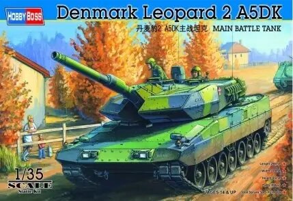 Leopard 2 A5DK. Збірна модель танка у масштабі 1/35. HOBBY BOSS 82405 від компанії Хоббінет - збірні моделі - фото 1