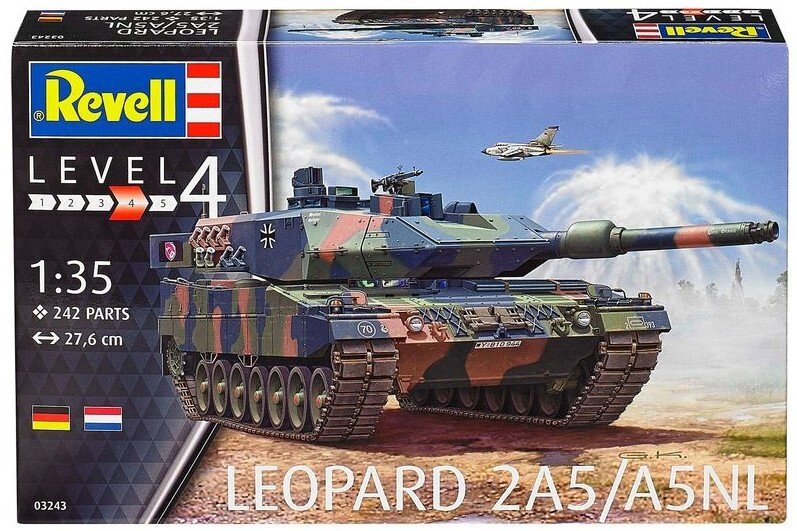 Leopard 2A5 / A5NL. Збірна модель німецького танка в масштабі 1/35. REVELL 03243 від компанії Хоббінет - збірні моделі - фото 1