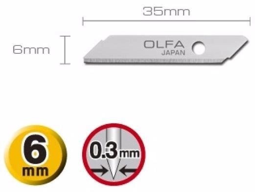Леза для ножа TS-1. OLFA TSB-1 від компанії Хоббінет - збірні моделі - фото 1