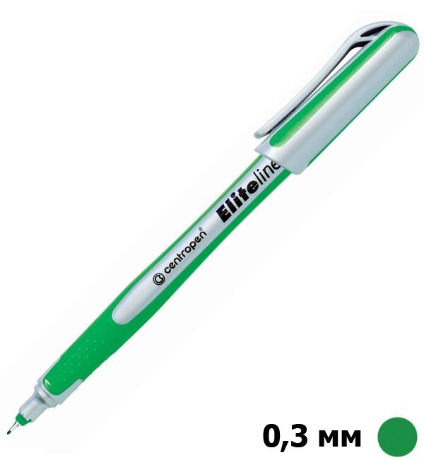 Лінер Elite F зелений, 0.3 мм. Centropen 4721 від компанії Хоббінет - збірні моделі - фото 1