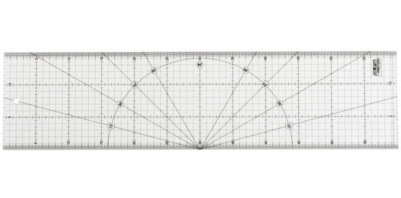 Лінійка метрична разметочная. OLFA MQR-15x60 від компанії Хоббінет - збірні моделі - фото 1