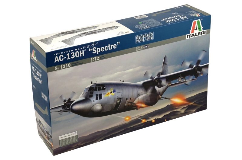 Lockheed AC-130 Spectre. Збірна модель літака в масштабі 1/72. ITALERI 1310 від компанії Хоббінет - збірні моделі - фото 1