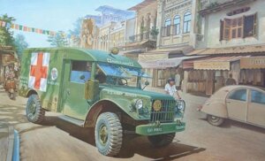 M 43 3/4 ton 4x4 Amulance truck. Збірна модель в масштабі 1/35. RODEN 811