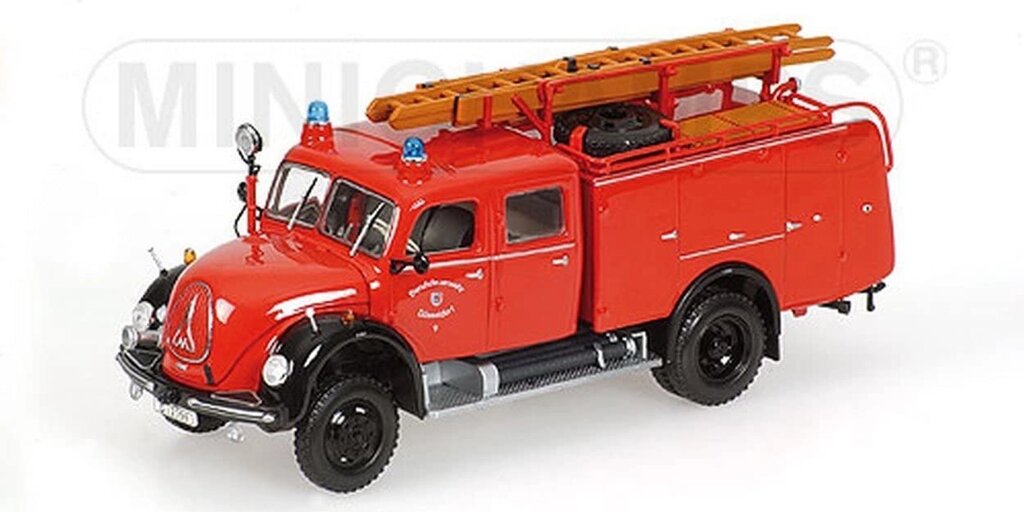 Magirus-Deutz Merkur A - TLF16 - Feuerwehr Dusseldorf. Колекційна модель в масштабі 1/43. MINICHAMPS 439141074 від компанії Хоббінет - збірні моделі - фото 1