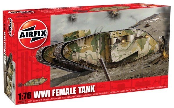 Mark I Female. Збірна модель танка в масштабі 1/76. AIRFIX 02337 від компанії Хоббінет - збірні моделі - фото 1