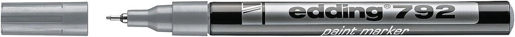 Маркер лаковий Paint edding 792 0.8 мм тонкий срібний. від компанії Хоббінет - збірні моделі - фото 1