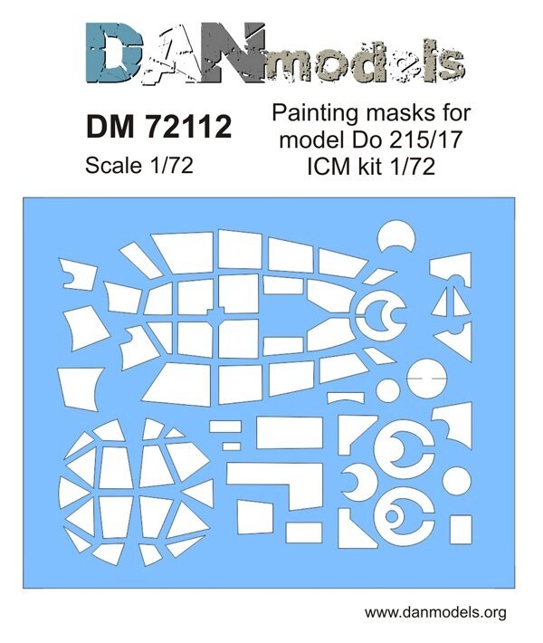 Маска для моделі літака Do 215/17. 1/72 DANMODELS DM72112 від компанії Хоббінет - збірні моделі - фото 1