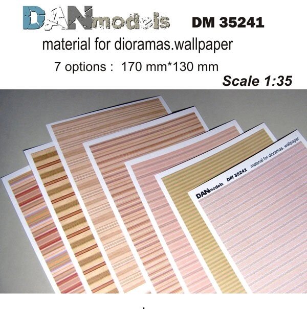 Матеріал для діорам. Шпалери (7 видів). Частина 1. 1/35 DANMODELS DM35241 від компанії Хоббінет - збірні моделі - фото 1