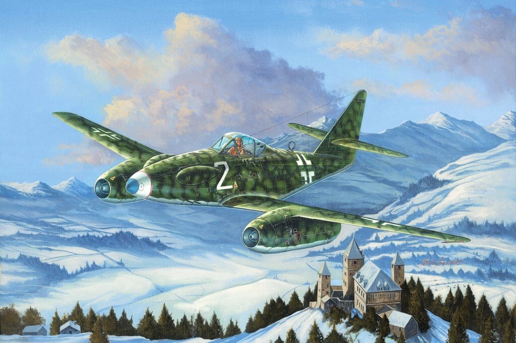 Me-262 A-1a / U3 збірна модель турбо-реактивного винищувача. 1/48 HOBBY BOSS 80371 від компанії Хоббінет - збірні моделі - фото 1