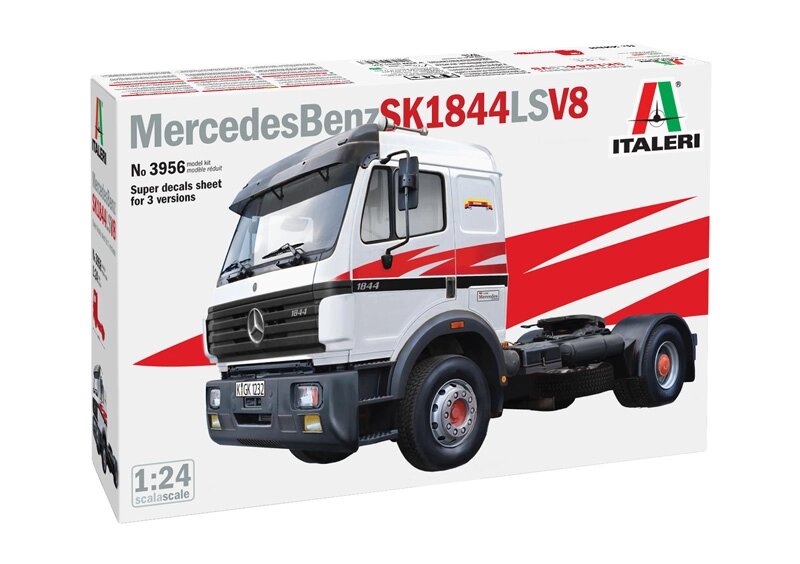 Mercedes-Benz SK 1844 LS V8. Модель тягача у масштабі 1/24. ITALERI 3956 від компанії Хоббінет - збірні моделі - фото 1