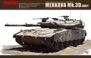 Merkava Mk. 3D Early. Збірна модель танка у масштабі 1/35. MENG MODEL TS-001