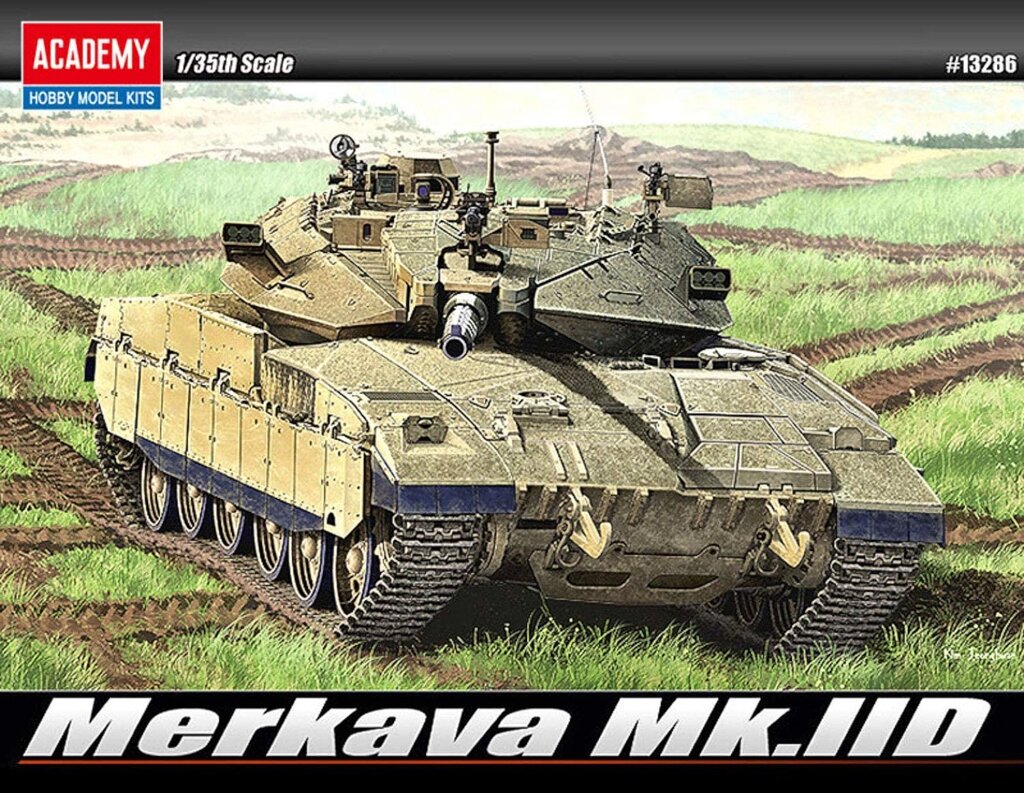 Merkava MK. II D. Збірна модель ізраїльського танка у масштабі 1/35. ACADEMY 13286 від компанії Хоббінет - збірні моделі - фото 1