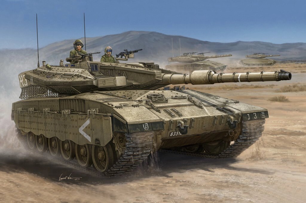 Merkava Mk. IIID. Збірна модель танка в масштабі 1/35. HOBBY BOSS 82441 від компанії Хоббінет - збірні моделі - фото 1