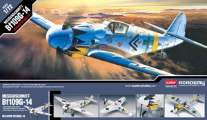 Messerschmitt BF-109 G-14. Збірна модель літака у масштабі 1/72. ACADEMY 12454