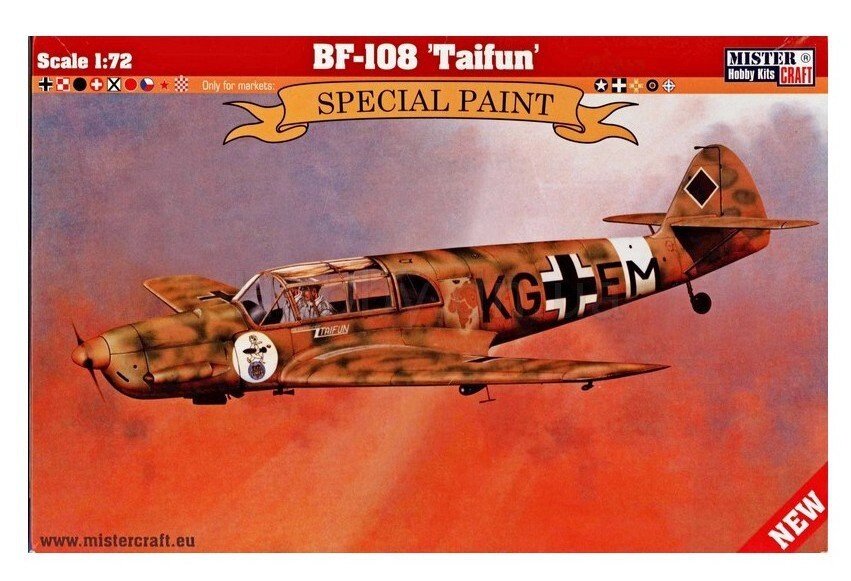 Messerschmitt Bf.108 "Taifun". 1/72 MISTER CRAFT D-268 від компанії Хоббінет - збірні моделі - фото 1