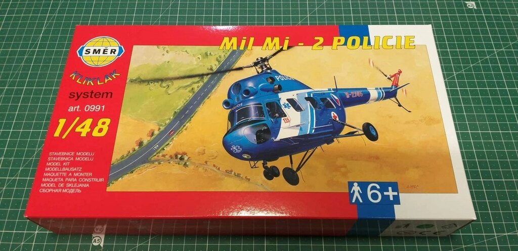 Мі-2 Police. Збірна пластикова модель вертольота в масштабі 1/48 SMER 0991 від компанії Хоббінет - збірні моделі - фото 1