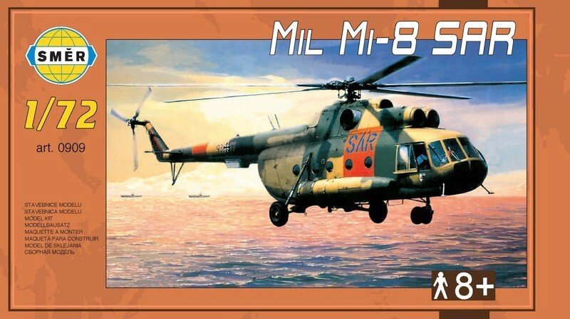 Мі-8 SAR. Збірна модель вертольота в масштабі 1/72. SMER 0909 від компанії Хоббінет - збірні моделі - фото 1