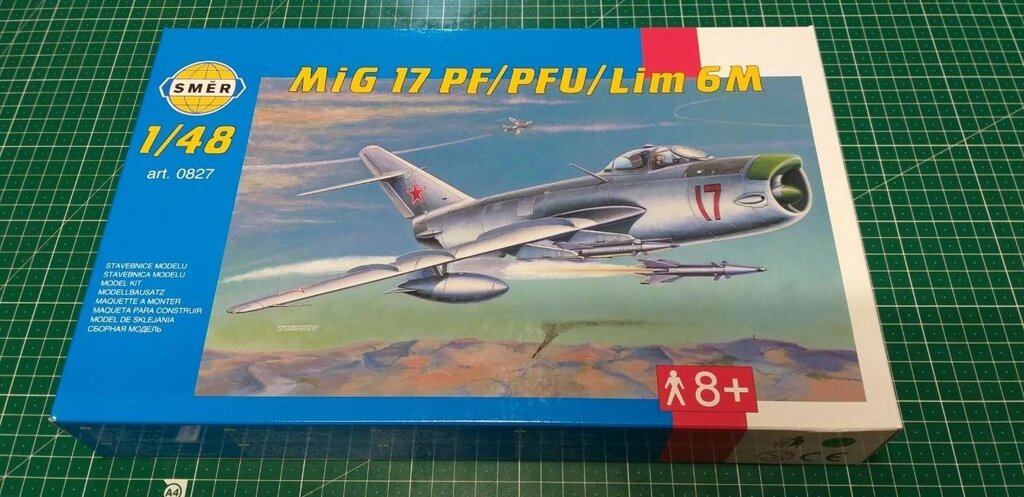 МіГ-17 ПФ / ПФУ / Лім 6М. Збірна модель військового літака. 1/48 SMER 0827 від компанії Хоббінет - збірні моделі - фото 1
